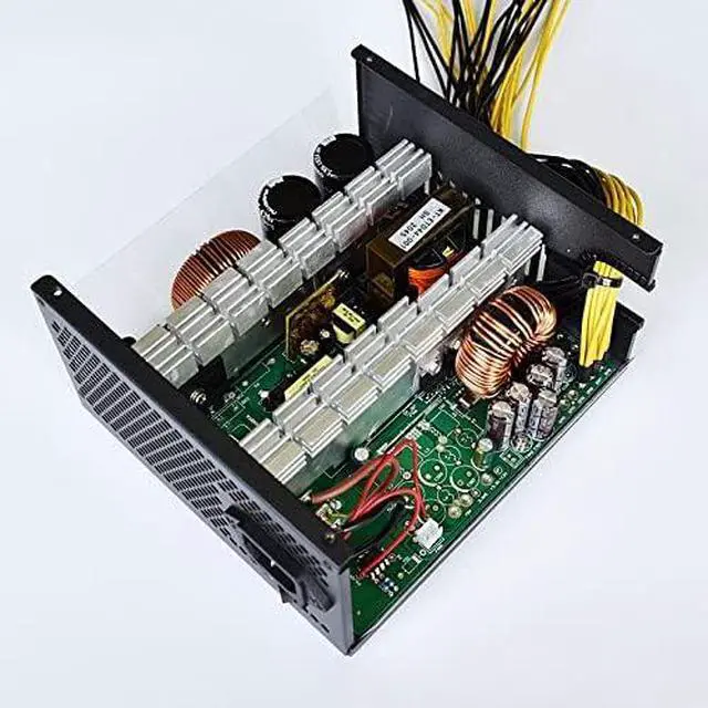 Alt view image 6 of 7 - KLVN 4U Single 10X 6Pin PSU Mining Power Supply Source BTC ETH Bitcoin Miner 110V 240V 2000W 2400W 2600W ATX for 6 GPU Graphics Card (Color : 110-220V 2000W)