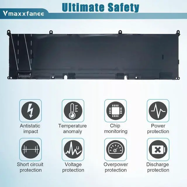 Alt view image 4 of 7 - 8FCTC Battery Replacement for Dell Alienware M15 R3 R4 R5 R6 R7 M17 R3 Precision 5550 5560 5570 XPS 15 9500 9510 G15 5520 5510 Inspiron 5620 7510 7610 Vostro 7510 7620 Series SB10T83121