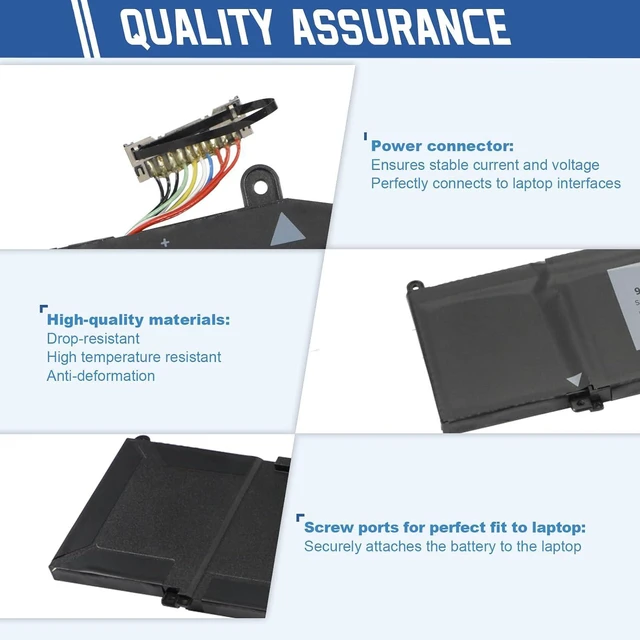 Alt view image 4 of 6 - ANTIEE 86Wh XRGXX Laptop Battery for Dell G5/G7 & Alienware M15/M17 Series
