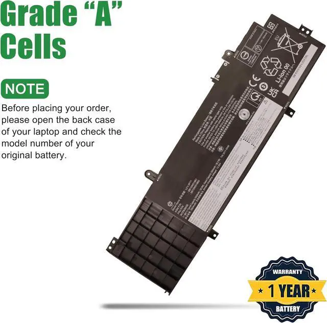 Alt view image 3 of 5 - L21L3P71 Laptop Battery Replacement for Lenovo ThinkPad T14 P14s Gen 3 Gen 4 Series SB10W51961 5B10W51860 SB11M89823 5B11M90022 L21C3P71 SB10W51963 5B10W51862 L21M3P71 11.58V 39.3Wh