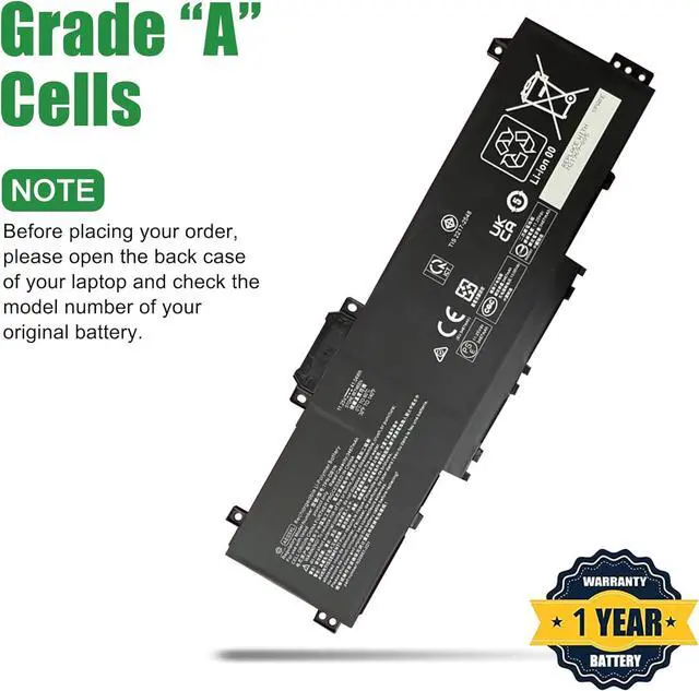 Alt view image 3 of 5 - AE03XL Laptop Battery Replacement for Hp 15.6 inch Laptop PC 15-FC0000 Series Notebook N21969-005 TPN-DB1N N20951-2D1 AE03041XL Black 11.25V 41.04Wh 3467mAh