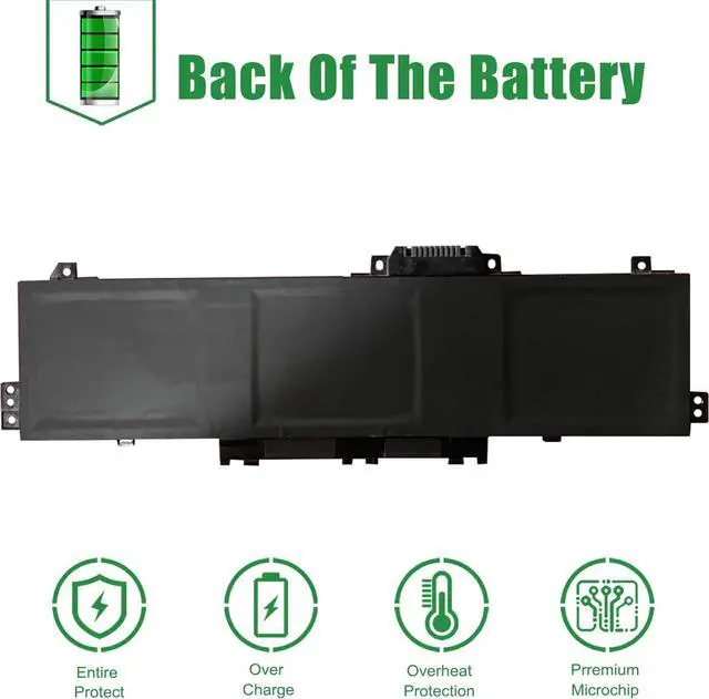 Alt view image 5 of 5 - AE03XL Laptop Battery Replacement for Hp 15.6 inch Laptop PC 15-FC0000 Series Notebook N21969-005 TPN-DB1N N20951-2D1 AE03041XL Black 11.25V 41.04Wh 3467mAh