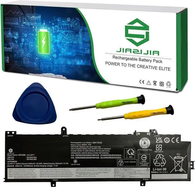 Main image of L21L4P71 Laptop Battery Replacement for Lenovo ThinkPad T14 P14s Gen 3 2022 Gen 4 2023 Series SB10W51964 5B10W51863 L21M4P72 SB10W51966 5B10W51865 L21D4P71 L21C4P71 L21M4P71 15.44V 52.5Wh