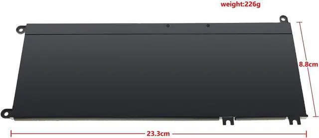 Alt view image 3 of 6 - Tanch 33YDH Laptop Battery Replacement for Dell Latitude 3580 3500 Inspirion 17 7000 Series (7779) G7 7588 G3 17 G5 15 5587 P30E001 H3PL6L2 15.2V 3500mAh 56Wh