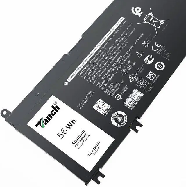 Alt view image 6 of 6 - Tanch 33YDH Laptop Battery Replacement for Dell Latitude 3580 3500 Inspirion 17 7000 Series (7779) G7 7588 G3 17 G5 15 5587 P30E001 H3PL6L2 15.2V 3500mAh 56Wh