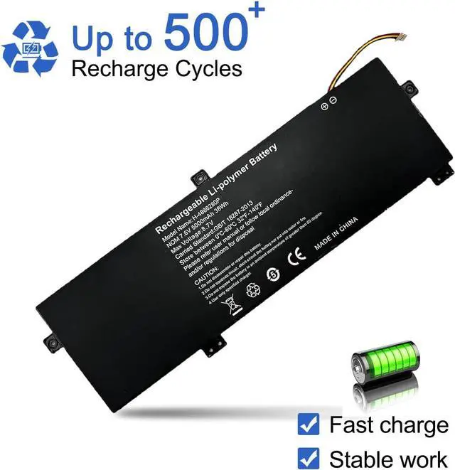 Alt view image 5 of 6 - H-4886280P 38Wh Laptop Battery Compatible with Gateway GWTN156 GWTN156-11 GWTN156-11BK GWTN156-11BL GWTN156-11GN GWTN156-11RD Series U3576127PV-2S1P U3576127 U3576127PV 5080270P
