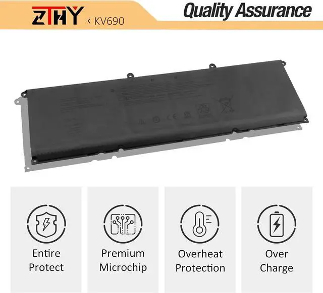 Alt view image 5 of 7 - ZTHY 99.5Wh KV690 Laptop Battery Replacement for Dell Precision 5680 Precision 5690 Series 6D2HW 06D2HW N7KV9 0N7KV9 WPYCV 0WPYCV 11.55V 6-Cell