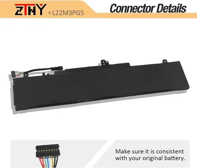 Alt view image 4 of 7 - L22M3PG5 Laptop Battery Replacement for Lenovo ThinkPad E14 Gen 5 2023 Gen 6 2024 E16 Gen 1 2023 Gen 2 2024 Series L22B3PG5 L22D3PG5 L22L3PG5 SB11K63027 SB11K63030 5B11K63029 5B11K63032 11.52V 57Wh