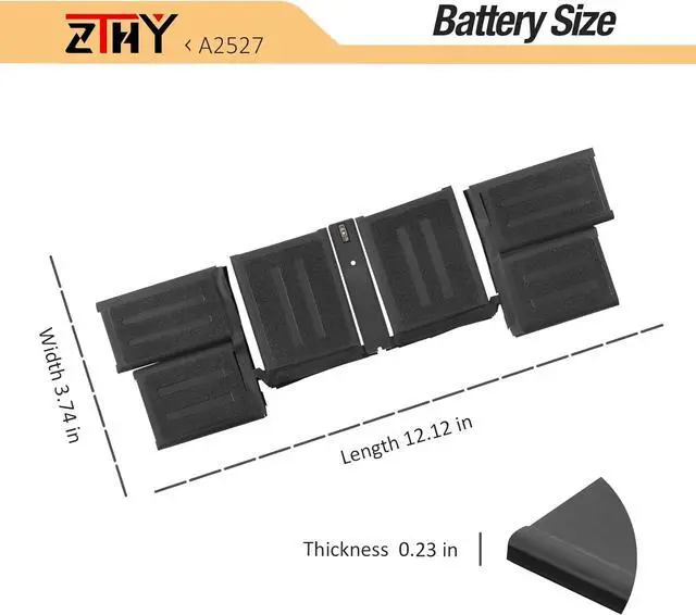 Alt view image 7 of 7 - ZTHY A2527 A2485 Laptop Battery Replacement for MacBook Pro 16-inch A2485 (Late 2021 Version) EMC3651 MK183LL/A MK193LL/A MK1A3LL/A MK1E3LL/A MK1F3LL/A MK1H3LL/A Series Notebook 11.45V 99.6Wh
