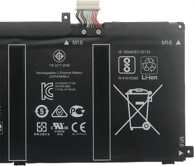 Alt view image 3 of 4 - Laptop Batteries Compatible for HP ME04XL ME04 ME04050XL 937434-855 HSTNN-IB8D 937519-171 937519-1C1 MEO4XL (7.7V 50.04Wh) Elite X2 1013 G3 Series