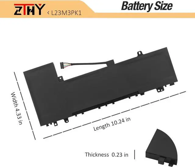 Alt view image 7 of 7 - L23M3PK1 Laptop Battery Replacement for Lenovo IdeaPad Slim 5-14IMH9 5-14AHP9 5-14IRU9 5-14Q8X9 5-15IRU9 5-15IRH9 5-15IRH9R 5-16IMH9 5-16AHP9 5-16IRU9 Series L23B3PK1 L23D3PK1 L23X3PK1 11.31V 57Wh