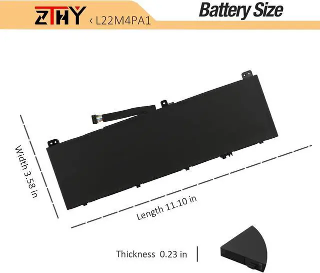 Alt view image 7 of 7 - ZTHY L22C4PA1 L22D4PA1 L22M4PA1 Laptop Battery Replacement for Lenovo Yoga 7 14IRL8 14ARP8 16IRL8 16ARP8, Yoga 7 2-in-1 14IML9 14AHP9 16IML9 16AHP9 Series 5B11K38966 SB11K38964 SB11N45990 15.36V 71Wh