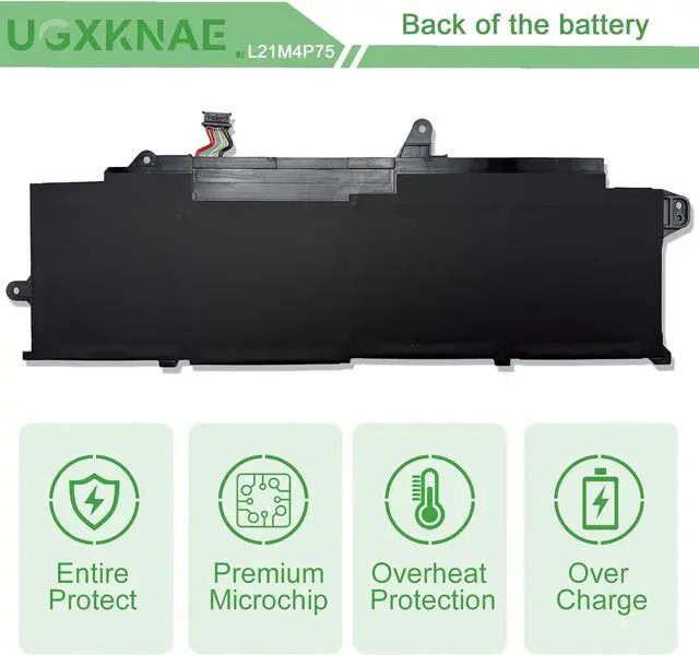 Alt view image 6 of 7 - L21M4P75 Laptop Battery Replacement for ThinkPad T14s Gen 3 2022 Gen 4 2023 Series L21B4P71 L21L4P73 L21D4P7 SB10W51976 SB10W51975 5B10W51874 5B10W51875 5B10W51876 SB10W51976 5B10W51875 57Wh