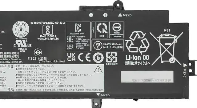 Alt view image 3 of 5 - L21M4P71 Battery 52.5Wh Replacement for Lenovo ThinkPad T14 Gen3 / T14 Gen4 / P14s Gen3 /P14s Gen4 Series SB10W51965 5B10W51864 L21L4P71 L21M4P72 L21C4P71 L21D4P71 L21L3P71 L21M3P71 15.44V