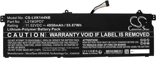 Alt view image 3 of 5 - Battery Replacement for LE 21CY0037SA ThinkBook 16 G4+ ARA Thinkbook 14 G4+IAP L21M3PD7 L21D3PD7 5B10Z21201 L21C3PD7 SB10Z21205 L21L3PD7