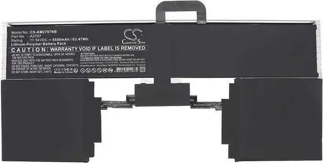 Alt view image 3 of 5 - Tingen 5500mAh Battery Replacement for Air 15.3 M2 MRYT3LL/A Air 2023 MQKT3LL/A MXD33LL/A Air 15-inch Air M3 A3114 (EMC 8612 MQKV3LL/A Air M3 (15-inch 2024) A2941 MQKQ3LL/A MXD23LL/A A2797 (11.54V)