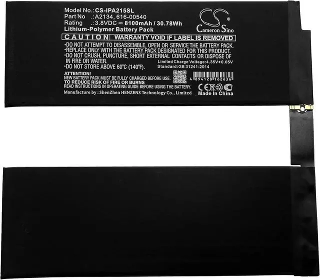 Alt view image 4 of 5 - SPANN Battery Replacement for appIe A2123, A2152, A2154, i pad Air 10.5" 2019, i pad Air 3, i pad Air 3 2019, Part No: 616-00540, A2134 3.8V