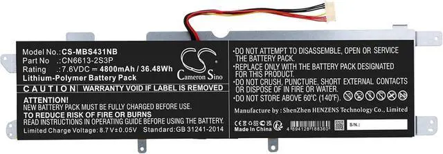Alt view image 3 of 5 - Battery Replacement for Maibenben MaiBook S431 CN6613-2S3P