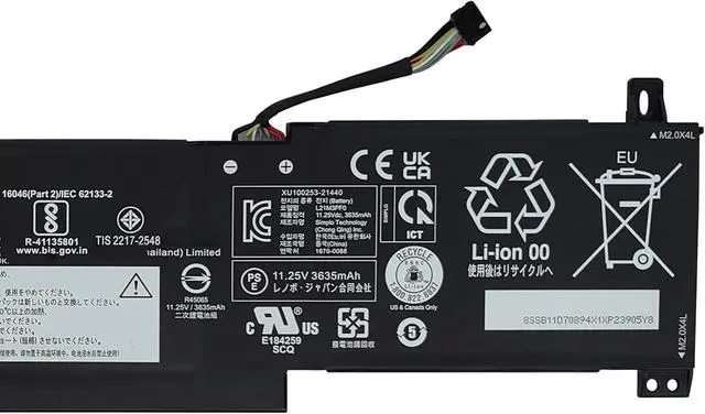 Alt view image 3 of 5 - L21M3PF0 Battery 42Wh Replacement for Lenovo IdeaPad 1-14ADA7 1-14ALC7 1-14AMN7 1-14IAU7 1-14IGL7 1-14IJL7 1-15ADA7 1-15ALC7 1-15AMN7 1-15IAU7 1-15IGL7 1-15IJL7 Series L21L3PF0 L21C3PF0