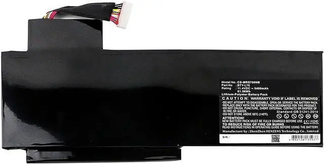 Alt view image 3 of 3 - Replacement Battery for XMG C703,PN:BTY-L76,5400mAh