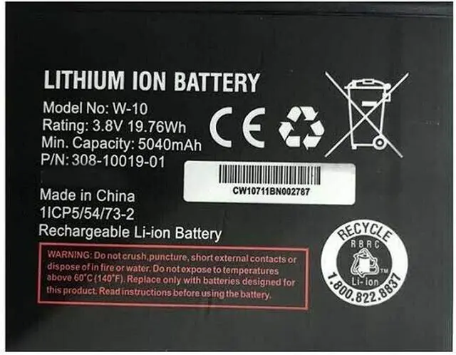 Alt view image 3 of 6 - W-10 Battery Replacement for Nighthawk Router/Modem M1 MR1100(3.8V 19.76Wh 5040mAh)