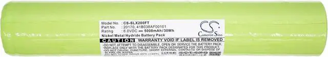 Alt view image 3 of 4 - 6.0V High-Performance Replacement Battery for Mini Stinger RX1019 SL-20X SL20X N38AF001A ML5000 20X1701 SL20S SL20 ML500 with 20170 41B038AF00101/5000mAh