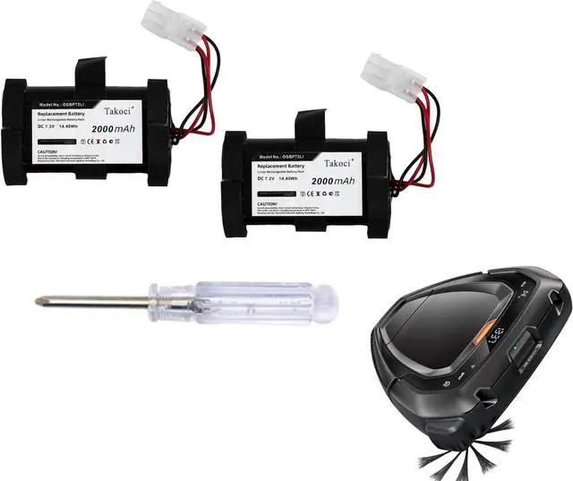 Main image of 2PCS S91-0400410-SU2 Replacement Battery for Electro lux Osiris 900258195 RX7-1-TM 900277268 RX9-1-IBM 900277487 RX8-1-4SWN RX8 RX9 2000mAh / 14.40Wh