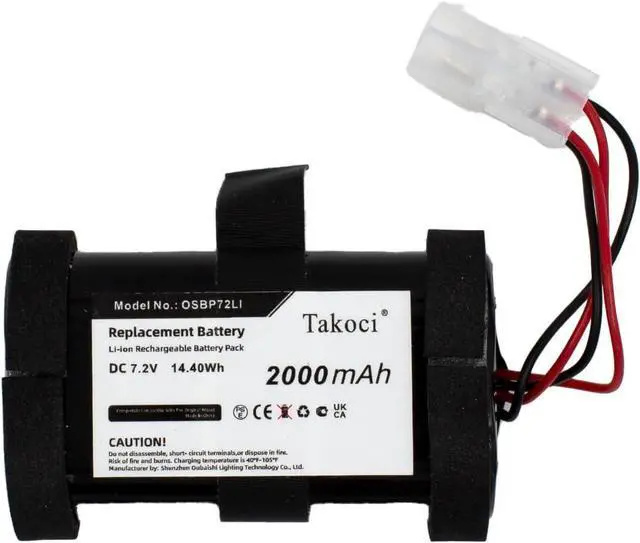 Alt view image 7 of 7 - 2PCS S91-0400410-SU2 Replacement Battery for Electro lux Osiris 900258195 RX7-1-TM 900277268 RX9-1-IBM 900277487 RX8-1-4SWN RX8 RX9 2000mAh / 14.40Wh