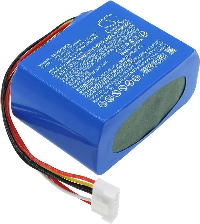 Alt view image 2 of 5 - SPANN Battery Replacement for Robomow RK 1000, RK 2000, RK 2000 Pro, Part No: 725-14826, 725-14827, 725-18426, 753-11203, 753-11204 18.5V