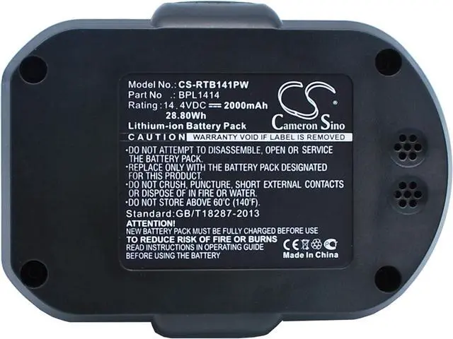 Main image of 14.4V High-Performance Replacement Battery for Ryobi CDDI14022NF CDD144V22 LCDI14022B LCDI14022 LCD1402 LLCD14021 LCD14022 with BPL1414 130171003/2000mAh