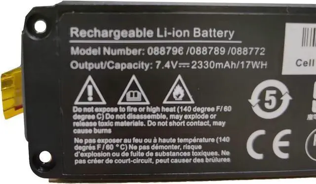 Alt view image 2 of 7 - 088796 088789 088772 Bluetooth Speaker Battery Compatible for Bose Soundlink Mini 2 Series (7.4V 17Wh)