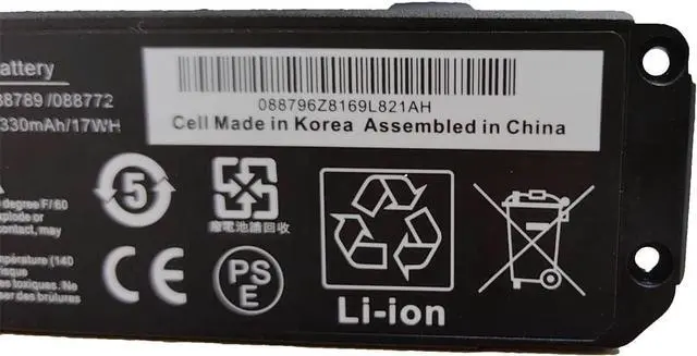 Alt view image 3 of 7 - 088796 088789 088772 Bluetooth Speaker Battery Compatible for Bose Soundlink Mini 2 Series (7.4V 17Wh)