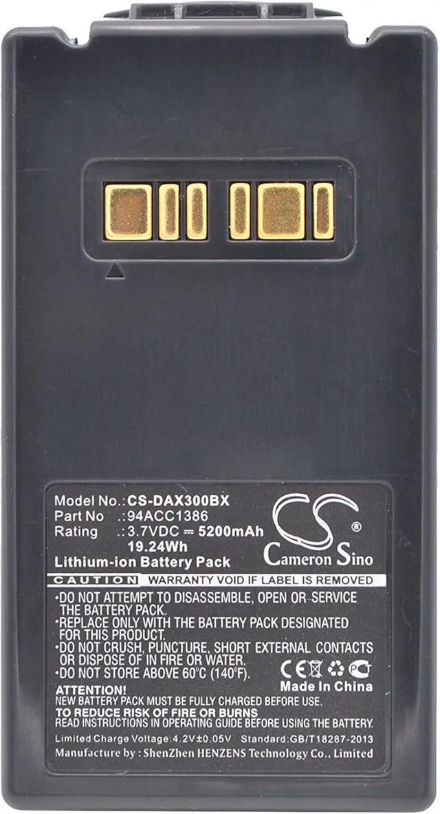 Alt view image 5 of 6 - (2 Pack) XSP Battery for DATALOGIC Falcon X3 PN 94ACC1386 BT-26