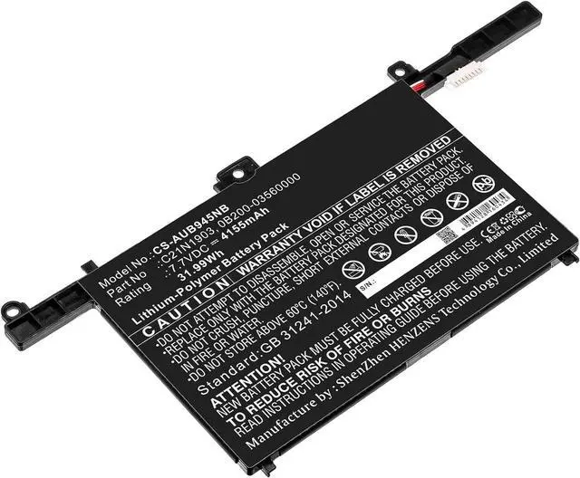 Main image of Replacement Battery for Asu's B9450,B9450F,B9450FA,ExpertBook B9 B9450FA,ExpertBook B9 B9450FA-BM0165R,ExpertBook B9 B9450FA-BM0193R,ExpertBook B9 B9450FA-BM0280R,4155mAh