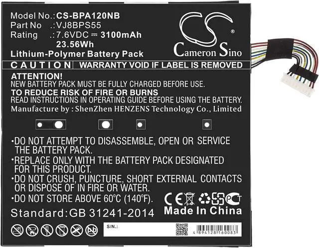 Alt view image 3 of 4 - HongCSL New Replacement Battery for VAIO A12 (3100mAh / 23.56Wh) VJ8BPS55