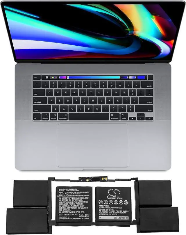 Alt view image 5 of 5 - HongCSL New Replacement Battery for A1708, A2141, A2159, A2289, A2338, MacBook Pro 13 Inch 2020, MacBook Pro 13-inch 2016, MVVM2xx/A (8700mAh / 98.83Wh) 610-00533, A2113
