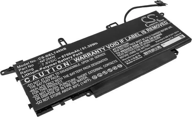 Main image of HongQJY New Replacement Battery for Latitude 7310 2-in-1, Latitude 7400 2-in-1, Latitude 7410 2-in-1, Latitude 9410 2-in-1 (6750mAh) NF2MW