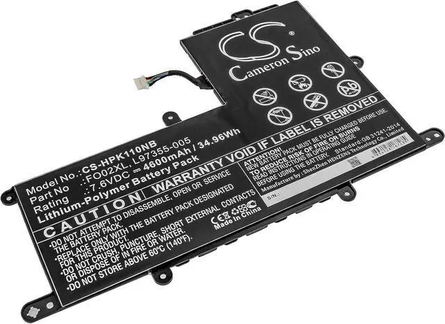 Main image of HongQJY New Replacement Battery for Chromebook 11A, CHROMEBOOK 11A-NA0500NA, CHROMEBOOK 11A-NA0XXX (4600mAh) FO02XL, L97353-2D1, L97355-005, TPN-DB0A
