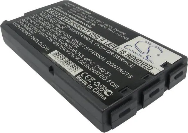 Alt view image 2 of 5 - HongQJY New Replacement Battery for Inspiron 1000, Inspiron 1200, Inspiron 2200, Latitude 110L (4400mAh) 312-0292, 312-0326, 312-0334, G9812, G9817, H9566, M5701, T5443, W5173, W5543