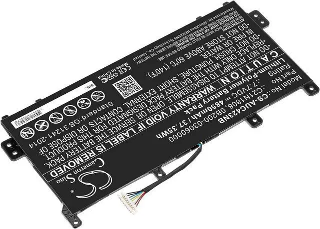 Alt view image 2 of 5 - HongQJY New Replacement Battery for C423, C423NA-BV0028, C523NA-A20007, Chromebook C423NA-DH02, chromebook-c523na-a20117 (4850mAh) 0B200-03060000, 0B200-03130000, C21N1808