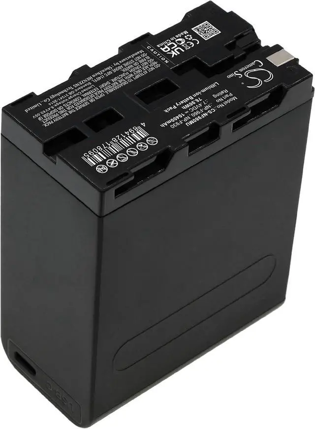 Main image of ELMEKO Replacement for Battery Compatible Sony NP-F970, NP-F970/B, NP-F975, XL-B2, XL-B3, HVL-ML20 (Marine Light), HVR-HD1000U, HVR-M10C (Videocassette Record, HVR-M10N (10400mAh/7.4V)