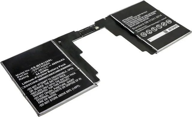 Alt view image 4 of 5 - HongQJY New Replacement Battery for Surface Book 3 13.5 Keyboard (4800mAh) G3HTA065H