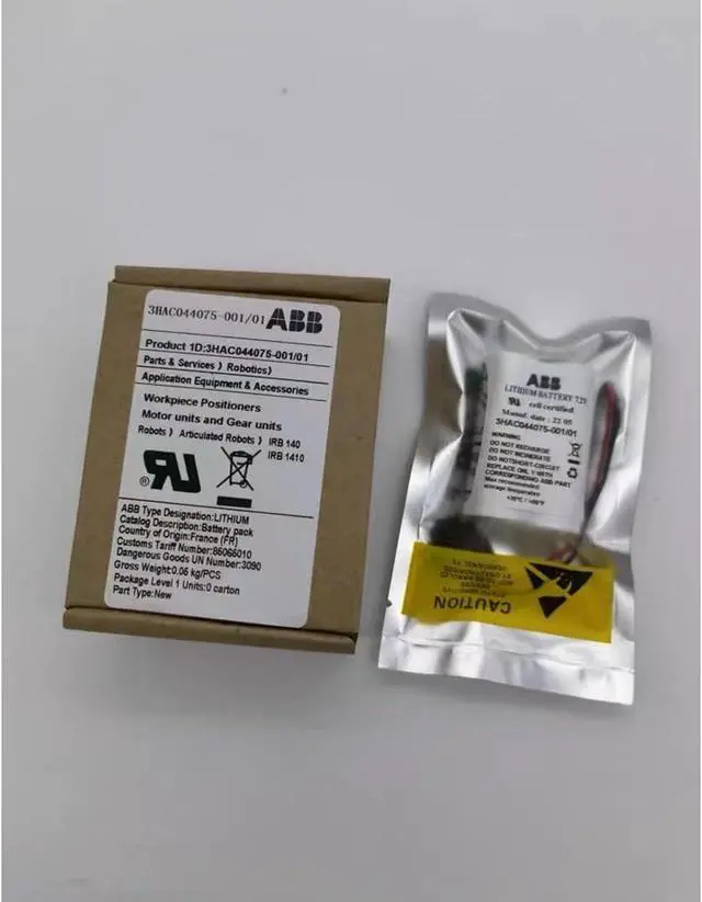 Alt view image 7 of 7 - (10-Pack) 3HAC044075-001/01 Lithium Battery 7.2V 3600mAh SMB PLC Battery for ABB Robot CPU ABBTA521 ABB3HAC16831-1 with Plug