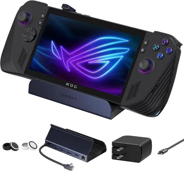 Main image of iVANKY Legion Go/ROG Ally/Steam Deck Dock with 65W PD Charger, 8-in-1 Hub Docking Station with HDMI 4K@144Hz Gigabit Ethernet, USB-A 3.0, 100W Charging USB-C Port for Valve Stream Deck