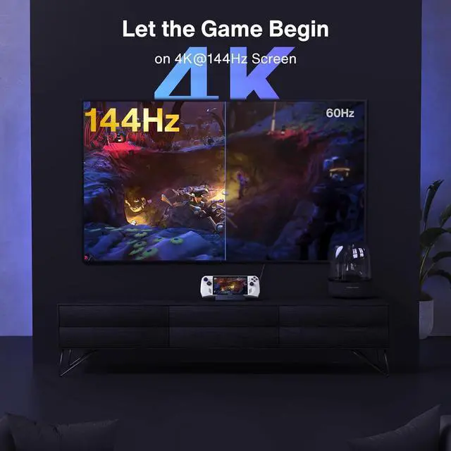 Alt view image 2 of 7 - iVANKY Legion Go/ROG Ally/Steam Deck Dock with 65W PD Charger, 8-in-1 Hub Docking Station with HDMI 4K@144Hz Gigabit Ethernet, USB-A 3.0, 100W Charging USB-C Port for Valve Stream Deck