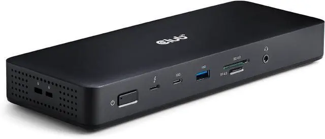 Alt view image 2 of 7 - Club 3D CSV-1583 Thunderbolt 4 Certified 16-in-1 Docking Station- with 40Gbps Data and Video, 4 Display Output, Ethernet RJ45 2.5Gbps