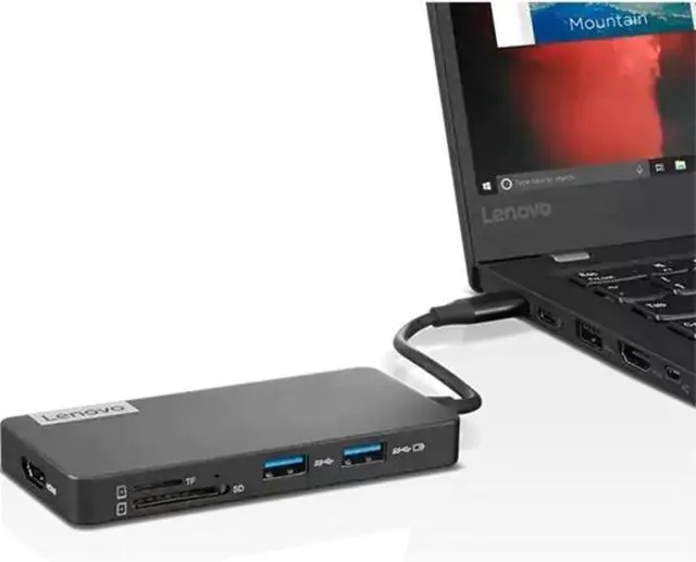 Alt view image 5 of 5 - Lenovo USB-C 7-in-1 Hub