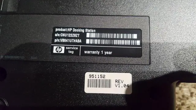 Alt view image 7 of 7 - HP 90W Docking Station (VB041)