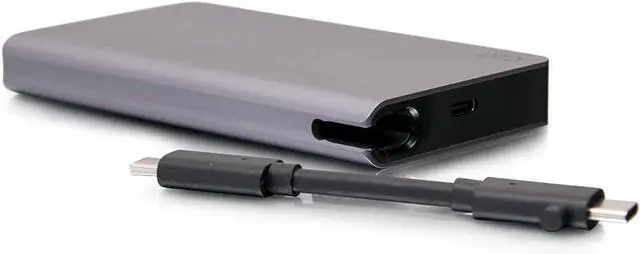 Alt view image 3 of 7 - C2G USB-C® 5-in-1 Compact Dock with HDMI®, 2X USB-A, Ethernet, and USB-C Power Delivery up to 100W - 4K 30Hz