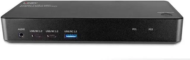Alt view image 2 of 5 - Lindy 2 Port Type C MST KVM Docking Station